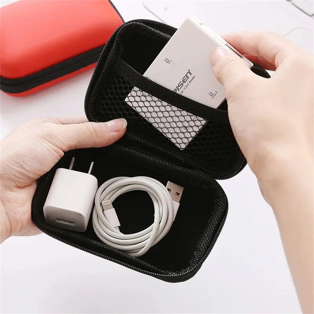 Portable Travel Electronics Organizer Bag | Cable & Charger Pouch Electronics Organizer Bag QXL