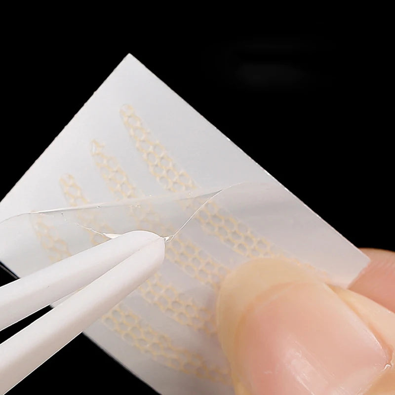 360-Pack Invisible Lace Mesh Double Eyelid Tape + Tweezers Eyelid Tape Stickers QXL