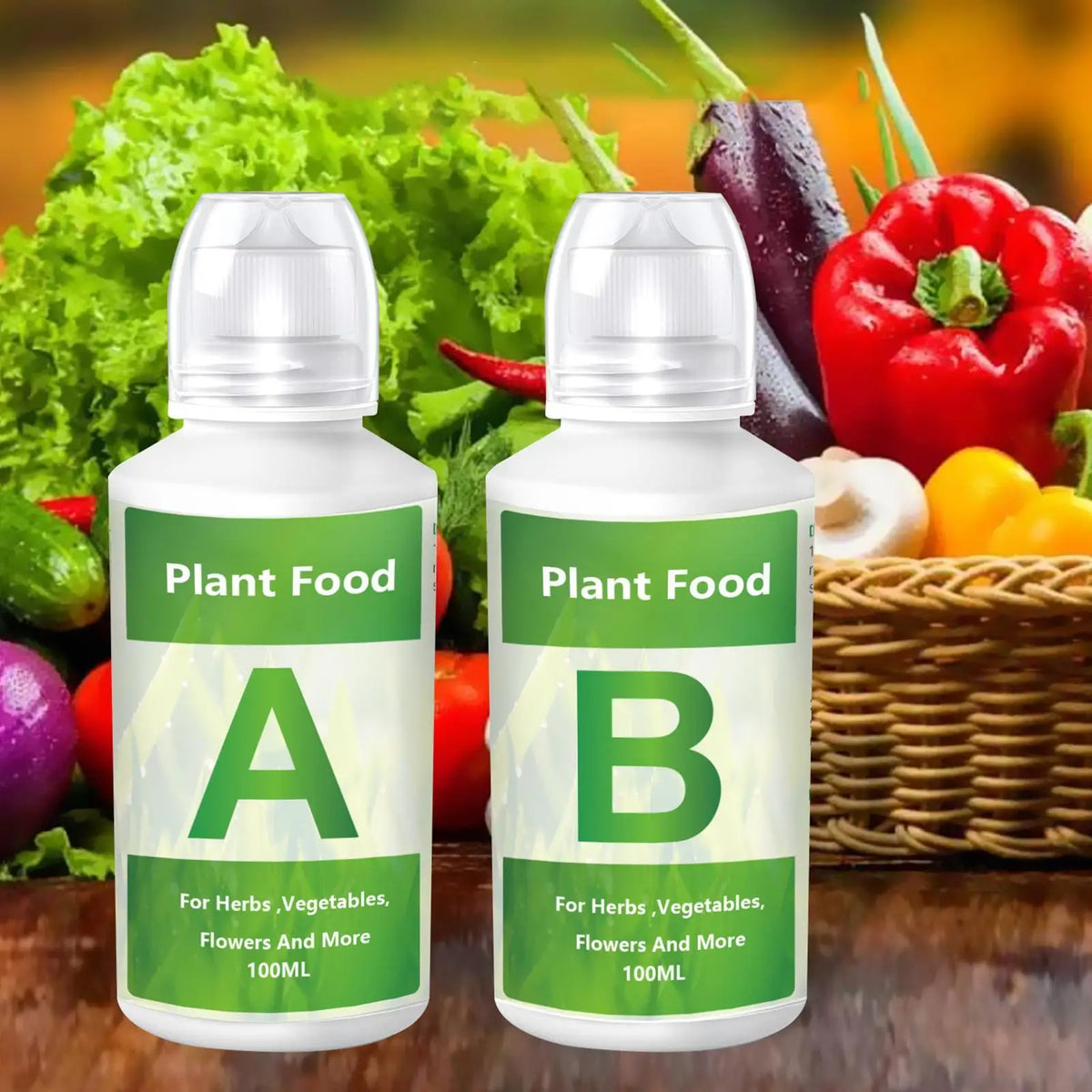 Hydroponic Nutrient Solution A & B | Organic Plant Food Hydroponic Fertilizer QXL