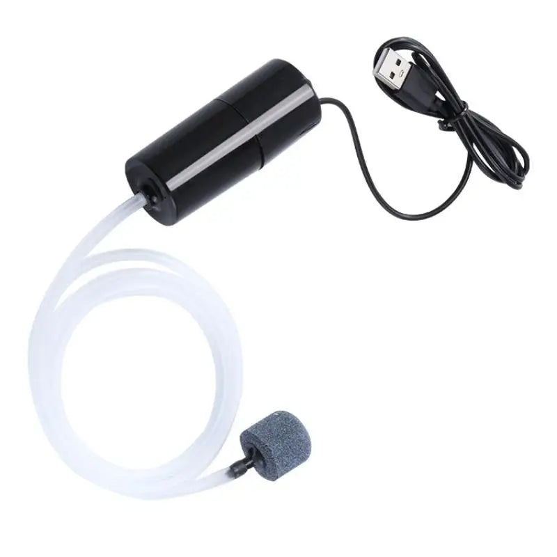 Mini USB Silent Aquarium Air Pump | Portable Fish Tank Oxygenator Aquarium Air Pump QXL