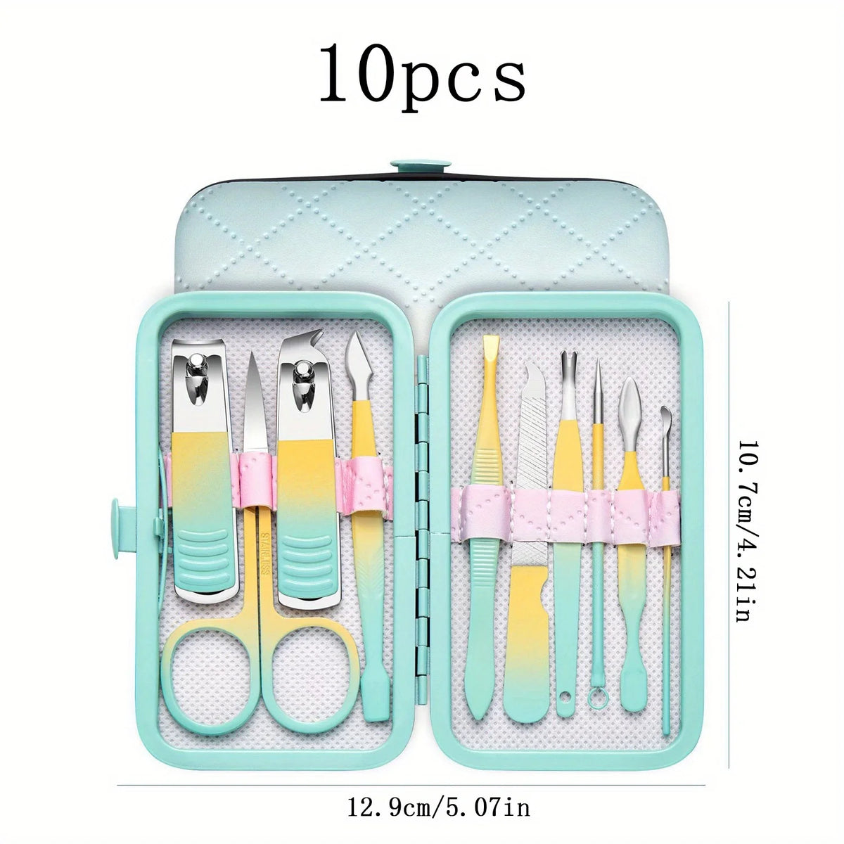 Stainless Steel Manicure & Pedicure Set | 7/10/18-Pc Travel Kit Manicure Pedicure Set QXL 02