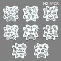 Reusable Face & Body Painting Stencils | PET Plastic Designs Body Art Stencils QXL N2