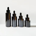 Black Glass Dropper Bottles 20ml 30ml 60ml | Serum & Essential Oil Glass Dropper Bottle QXL 1pcs 20ml Glass