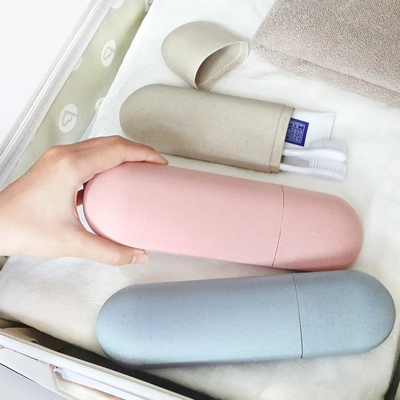 Portable Travel Toothbrush & Toothpaste Storage Case Toothbrush Travel Case QXL