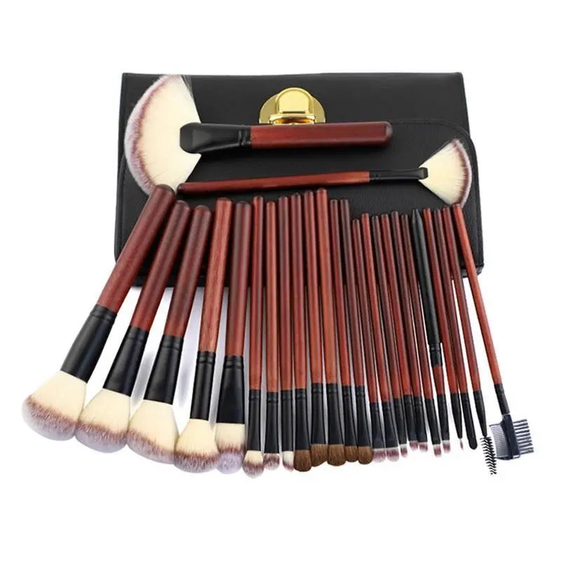 26-Piece Professional Makeup Brush Set | Horse Hair Brushes Makeup Brush Set QXL