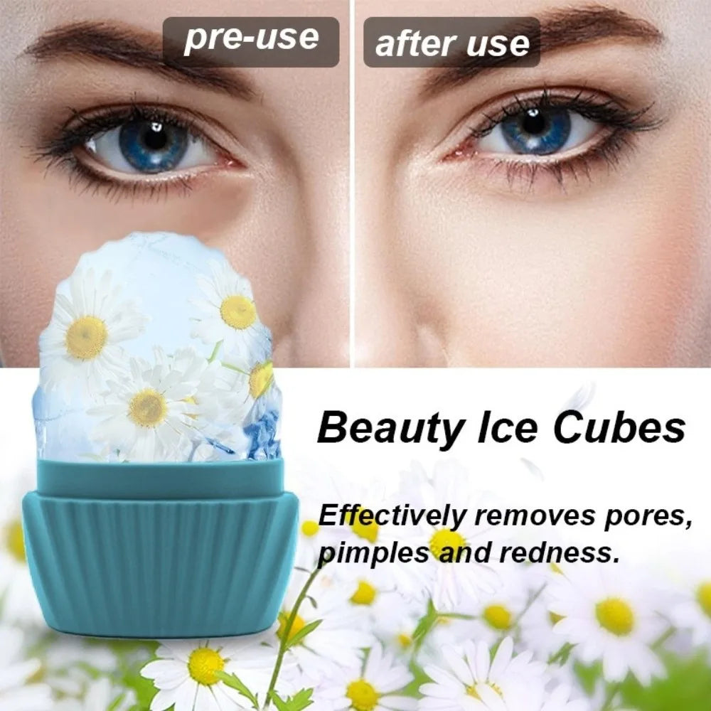 Silicone Ice Face Roller – Cooling De-Puffing Skincare Tool Ice Face Roller QXL