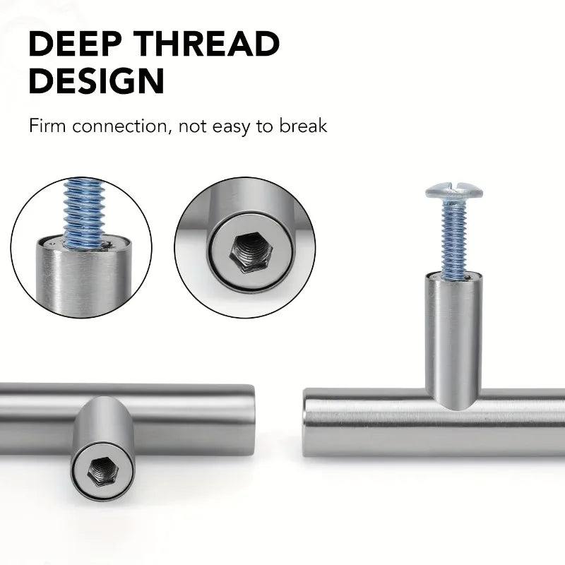 T-Bar Cabinet Handles & Pull Knobs | Kitchen Drawer Hardware Cabinet Pull Handle QXL