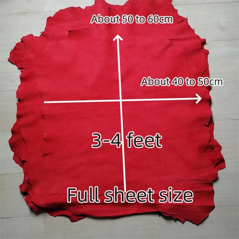 Ultra-Thin Sheepskin Leather Fabric 0.6–0.7mm | Top-Grain DIY Leather Craft Fabric QXL