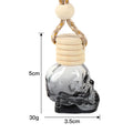 8ml Skull Glass Perfume Bottle | Car Pendant Diffuser Perfume Diffuser Bottle QXL black