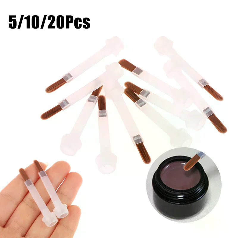 Disposable Nail Polish Replacement Brushes | 5, 10 or 20 Pack Nail Polish Brush QXL