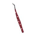 Curved Lash Extension Tweezers | Anti-Static Stainless Steel Lash Extension Tweezer QXL Red pony