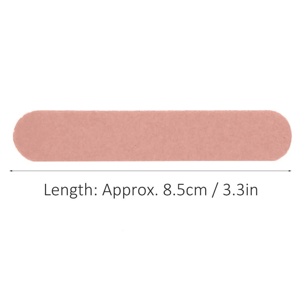 100-Pack Double-Sided Mini Wood Nail Files | Pink Travel Set Nail File Set QXL