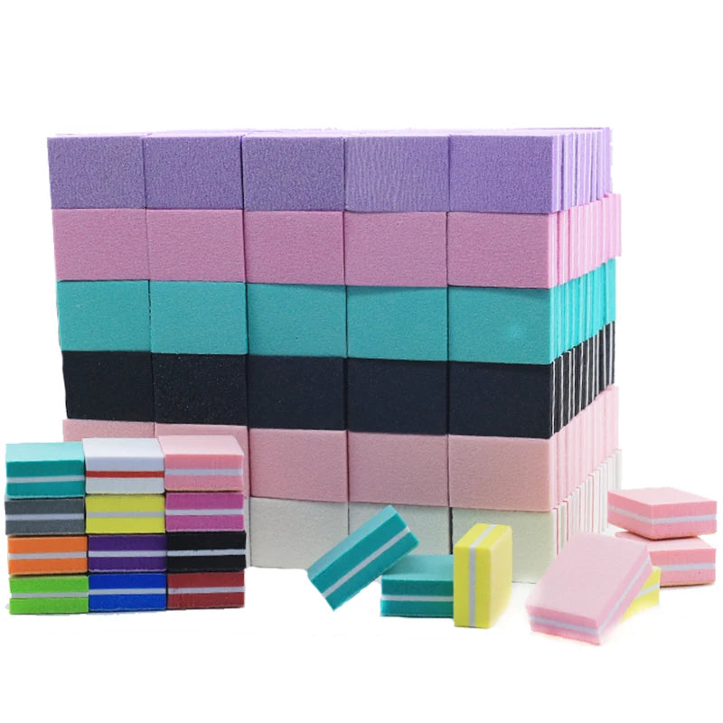 FUMOSIK Mini Sponge Nail Buffer Blocks | 10/25/50 Pack Nail Buffer Block QXL