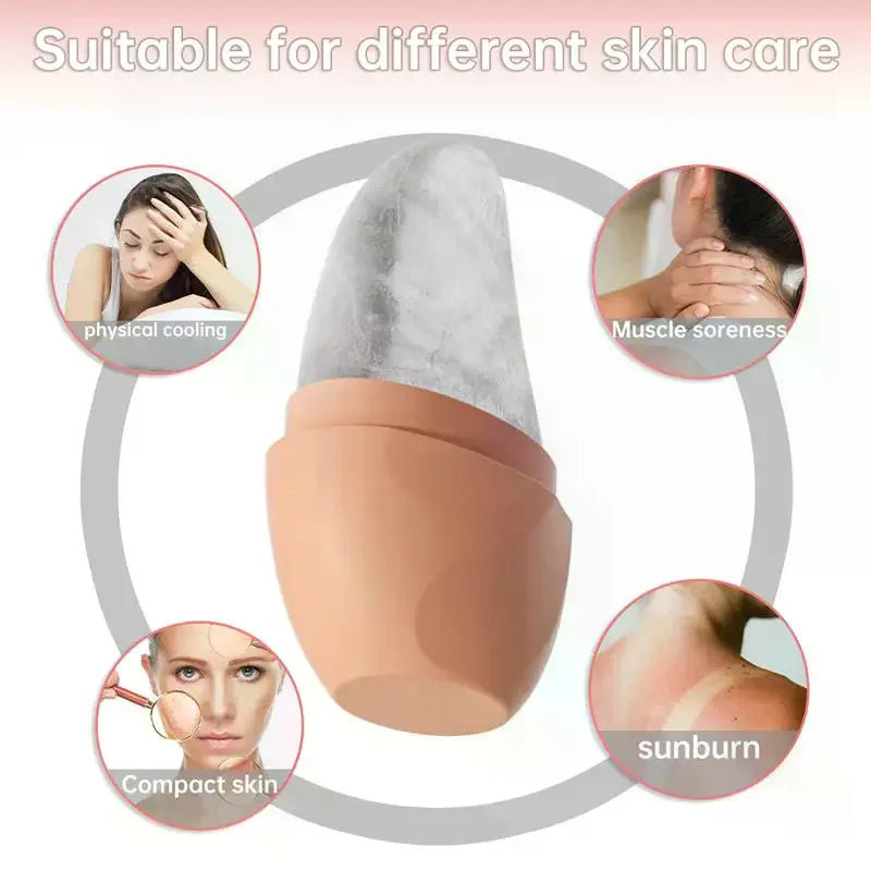 Silicone Ice Face Roller | Cube Tray Facial Massage Tool Ice Face Roller QXL