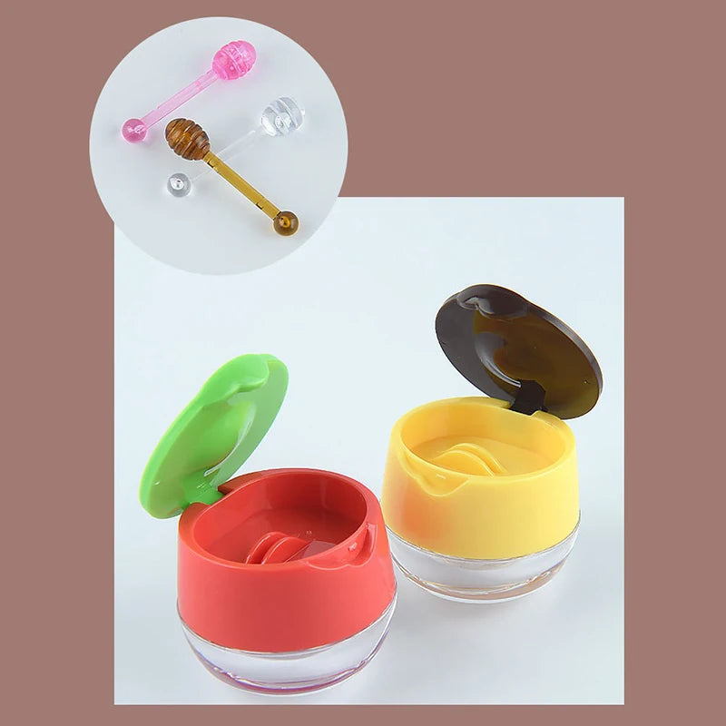 6g Refillable Empty Lip Balm Jar with Spoon | Travel Pot Lip Balm Container QXL