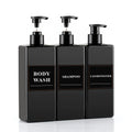 3-Pack 500ml Refillable Pump Dispenser Bottles | Shampoo & Soap Pump Dispenser Bottles QXL PP11-3PCS 500ml