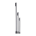 3-Pc Double-Head Silicone Cosmetic Spatula & Bottle Scraper Set Cosmetic Spatula Set QXL black