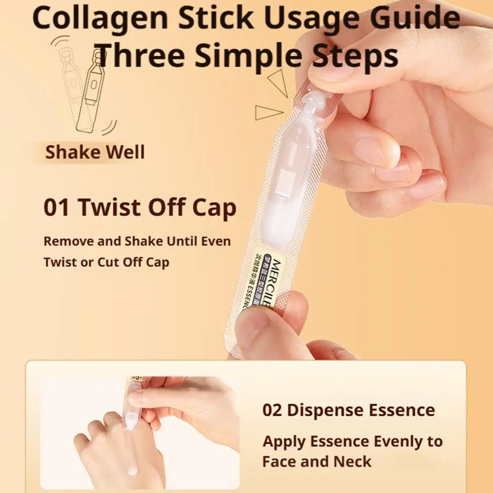 Collagen & Hyaluronic Acid Face Serum – 30 Ampoules Collagen Face Serum QXL
