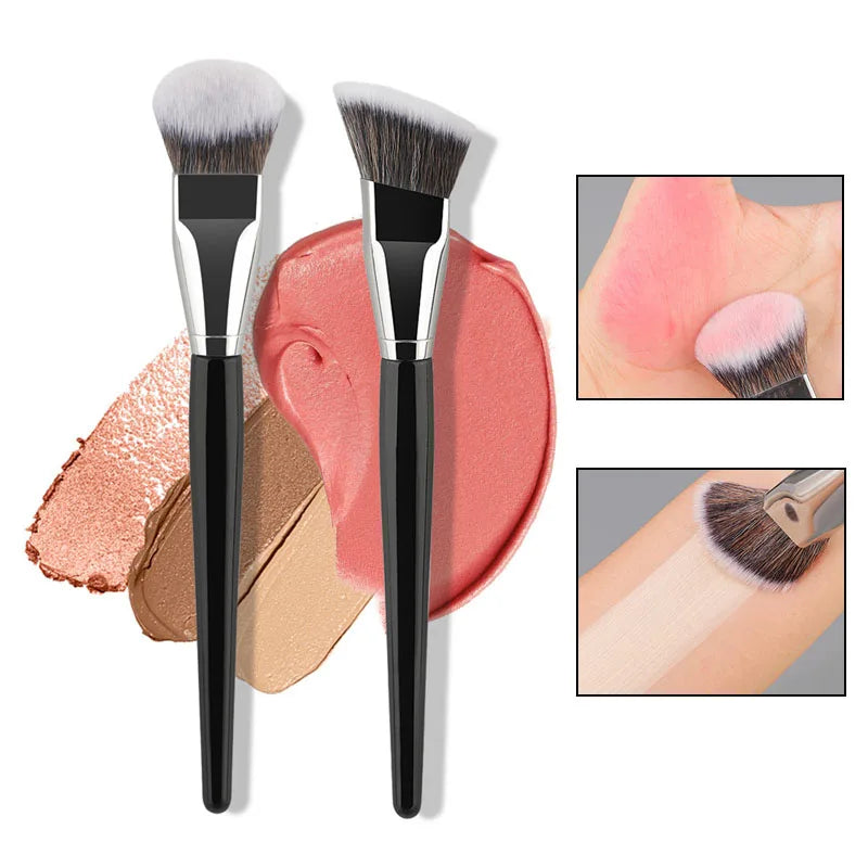 Angled Contour Makeup Brush | Foundation, Blush & Bronzer Contour Makeup Brush QXL