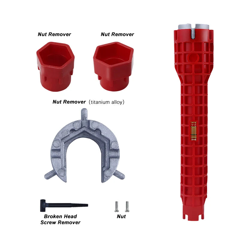 14-in-1 Sink Faucet Wrench | Multifunctional Pipe Wrench Plumbing Wrench QXL