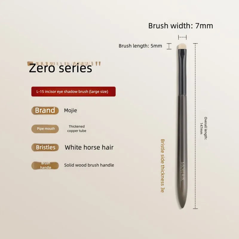 Moji L15 Flat Eyeshadow Brush | Under-Eye Detail Brush Eyeshadow Detail Brush QXL L15 large