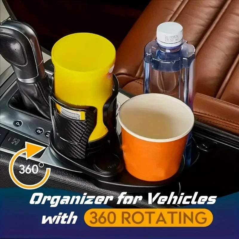 Car Cup Holder Expander | Dual, Phone & Aromatherapy Organizer Car Cup Holder Expander QXL