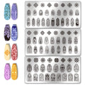 3-Piece Glass Window Nail Stamping Plates | 79 Patterns Nail Stamping Plates QXL AECH04-13127