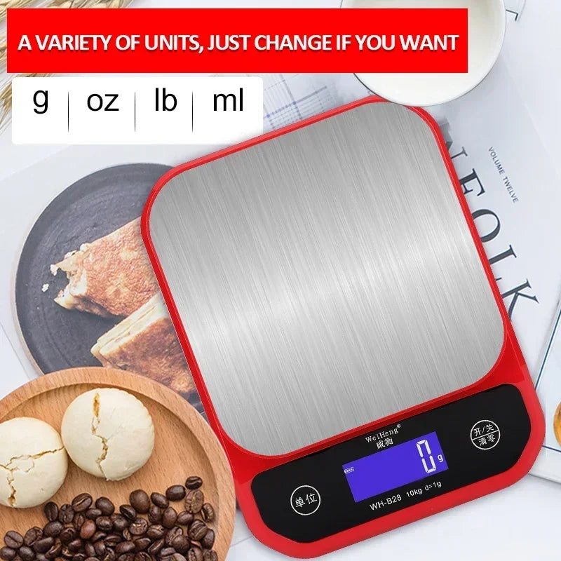Digital Kitchen Scale USB Waterproof LCD | Grams & oz Digital Kitchen Scale QXL