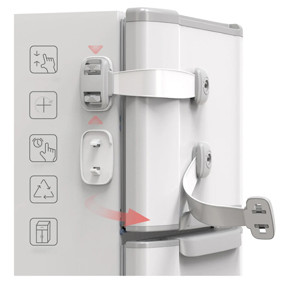 3-Pack Baby Safety Cabinet & Drawer Locks | Child Proofing Child Safety Lock QXL