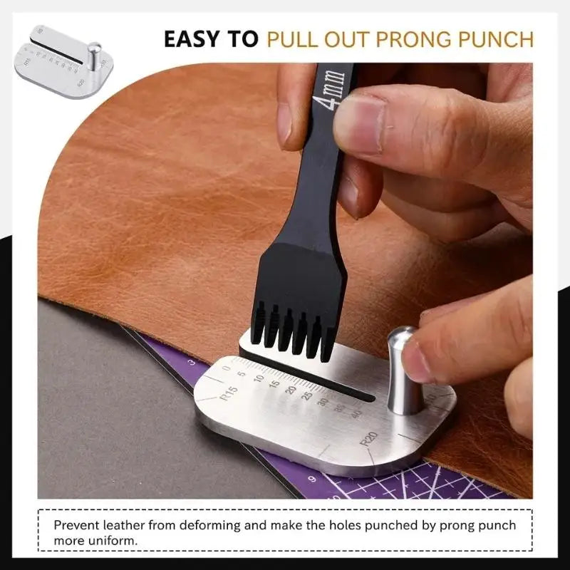 Leather Stitching Punch Tool with Pull Hook | Belt & Shoe Repair Leather Punch Tool QXL