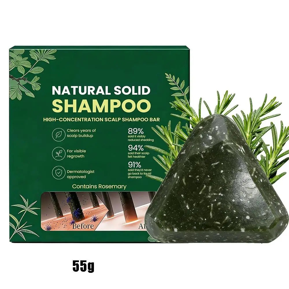 Rosemary Amino Acid Shampoo Bar | Natural Scalp Care 55g Solid Shampoo Bar QXL