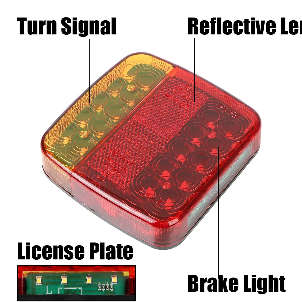 Wireless Rechargeable LED Trailer Tail Lights | Magnetic Mount LED Trailer Tail Lights QXL