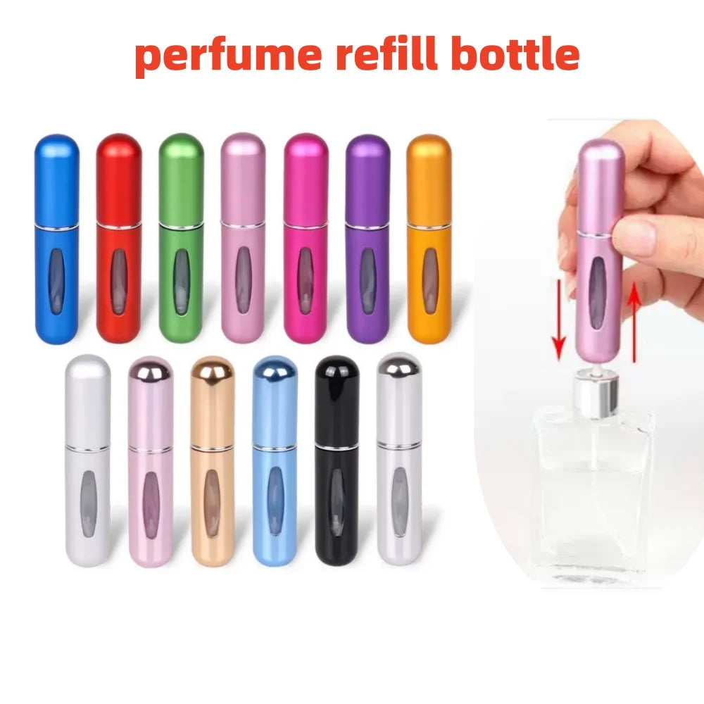 5ml Rechargeable Refillable Perfume Spray Bottle | Travel Set Perfume Travel Atomizer QXL