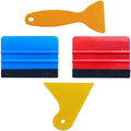 Felt Edge Squeegee Car Wrapping Tool Kits Vinyl Wrap Squeegee Applicator Tool for Car Vinyl Wrap, Window Tint, Wallpaper QXL Blue