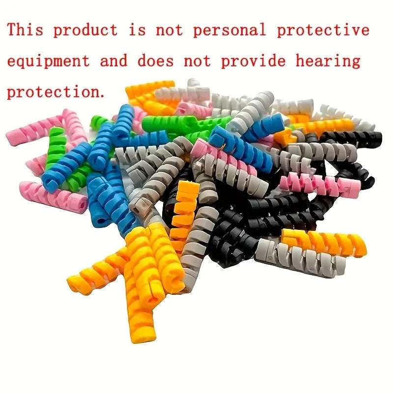 10-Pack Silicone Spiral Cable Protectors | Universal Fit Cable Protector QXL