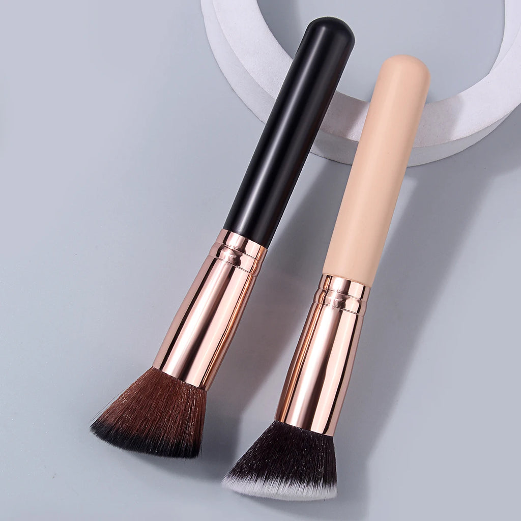 KOSSHOW Angled Contour Brush – Wood Handle & Nylon Bristles Contour Makeup Brush QXL