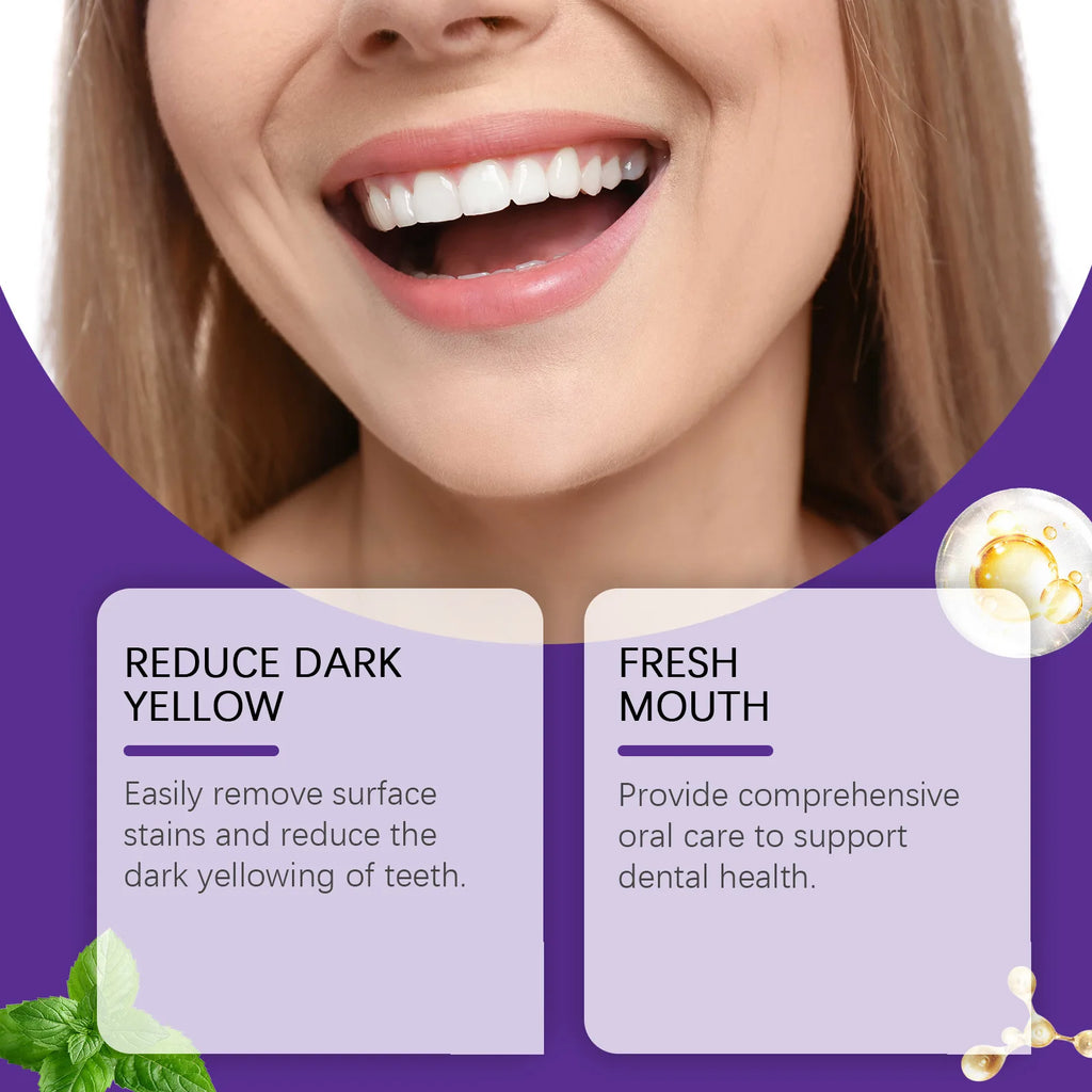 Purple Mineral Tooth Powder – Whitening & Fresh Breath 50g Whitening Tooth Powder QXL
