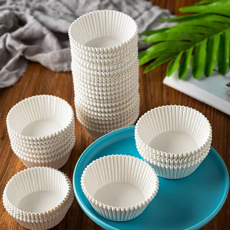 500/1000-Pack Greaseproof Cupcake Liners | Muffin Baking Cups Cupcake Baking Liners QXL