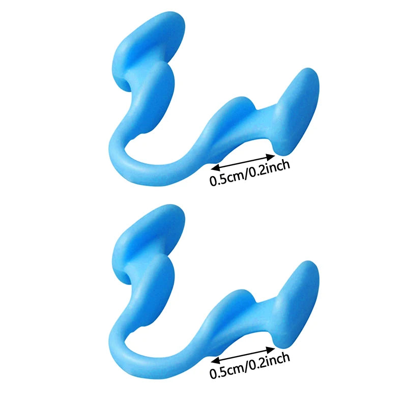 Silicone Nasal Dilator Anti-Snoring Nose Clip | 2-Pack Nasal Dilator Clip QXL Blue