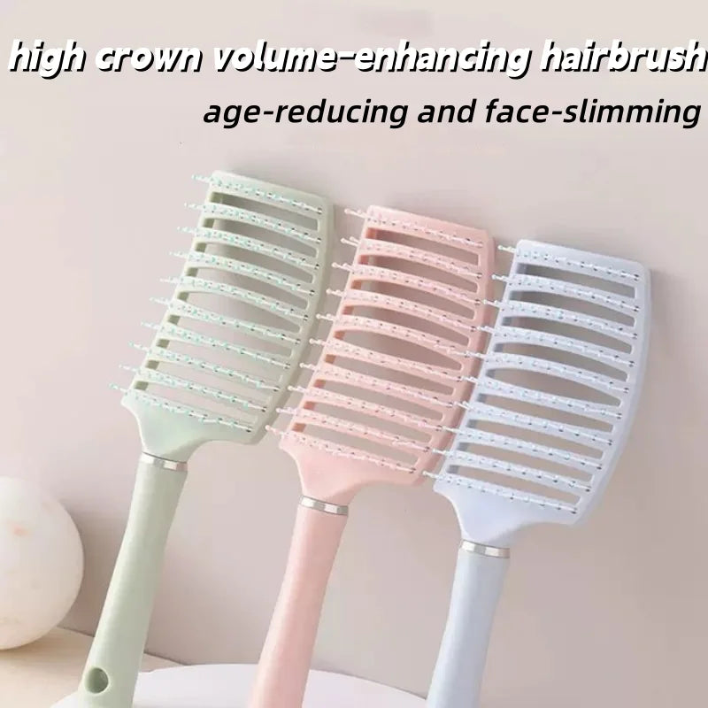 Airbag Massage Comb | Hollow Fluffy Curved Detangling Brush Hair Massage Comb QXL