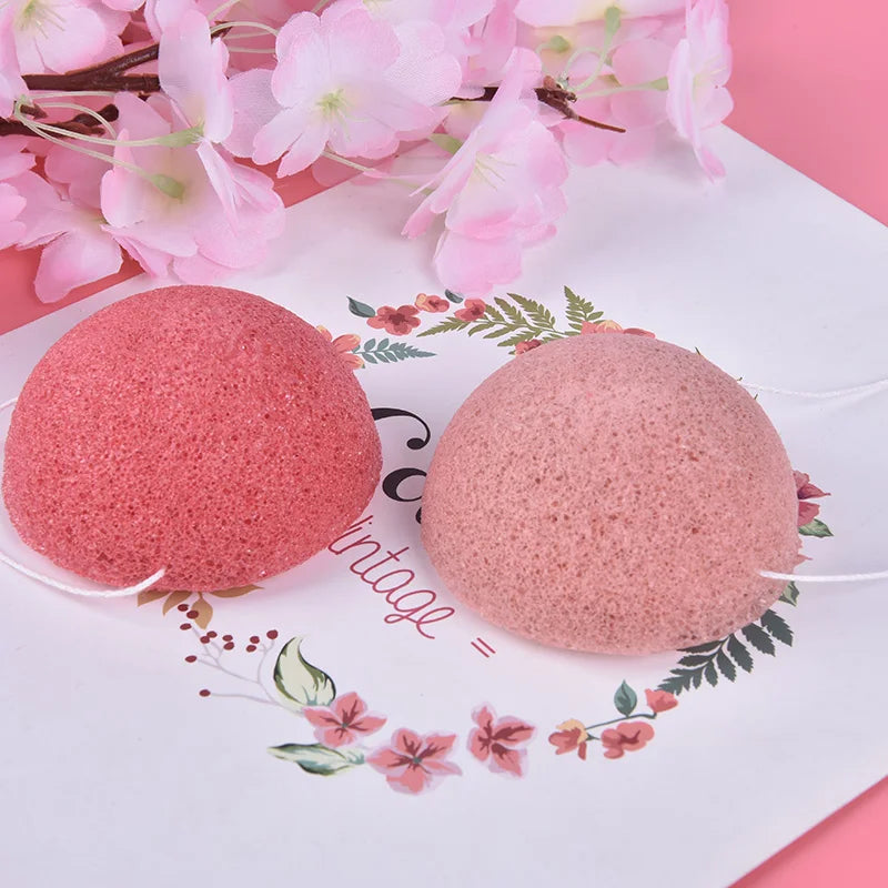 Natural Konjac Face Cleansing Sponge | Gentle Exfoliating Puff Facial Cleansing Sponge QXL