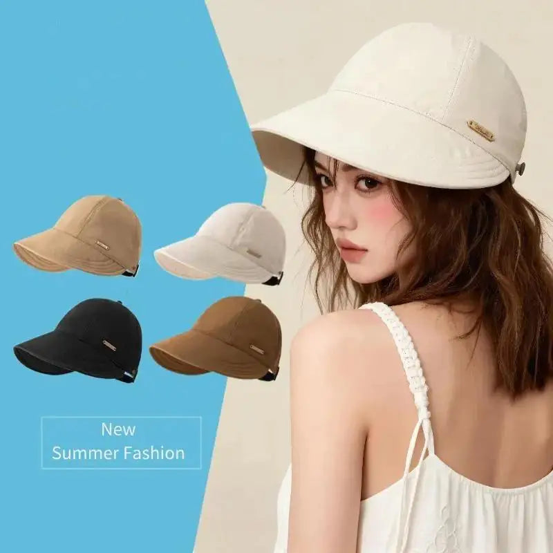 Women's Wide-Brim Sun Hat | Quick-Dry Waterproof Outdoor Wide Brim Sun Hat QXL