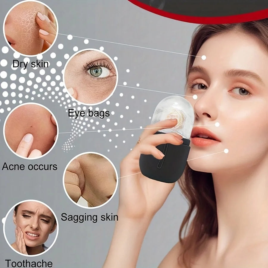 4-Piece Facial Skincare Set | Massage Roller & Gua Sha Tools Facial Massage Set QXL