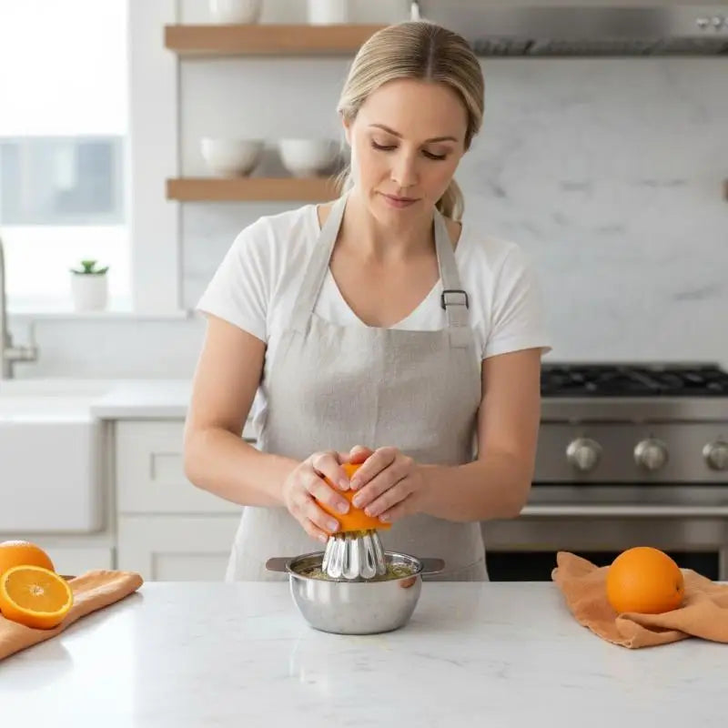 Stainless Steel Manual Citrus Juicer | Lemon & Orange Squeezer Manual Citrus Juicer QXL