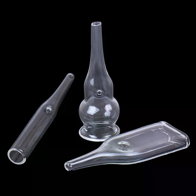 3-Pack Glass Suction Tubes for Blackhead Vacuum Extractor Blackhead Extractor Tubes QXL