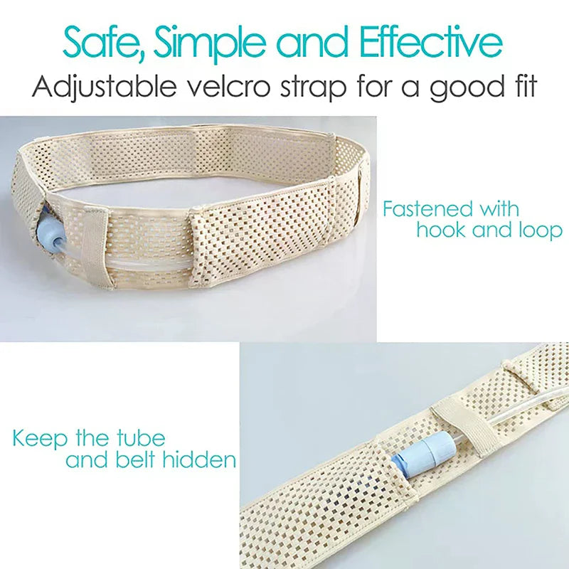 Adjustable Catheter Fixation Belt | Abdominal Support S–L Catheter Fixation Belt QXL