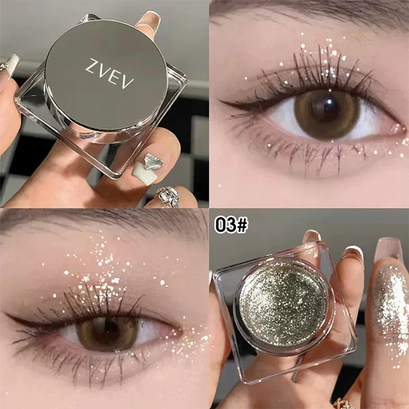 Metallic Liquid Eyeshadow | Shimmer Glitter Highlighter 5g Liquid Eyeshadow QXL plum