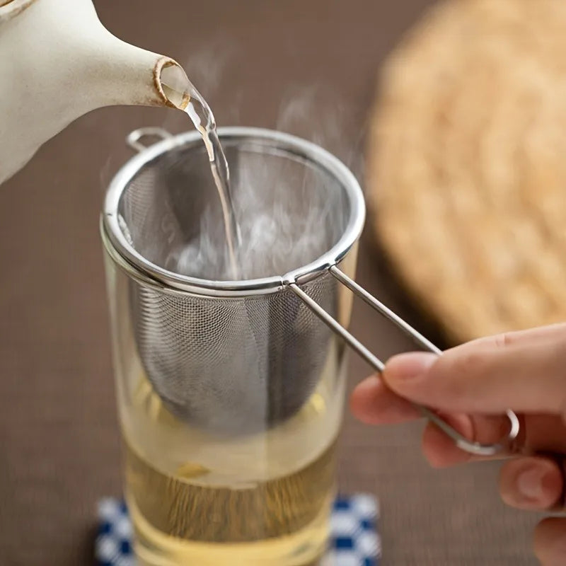2-Pack Stainless Steel Mesh Tea Infuser & Strainer Set Mesh Tea Infuser QXL
