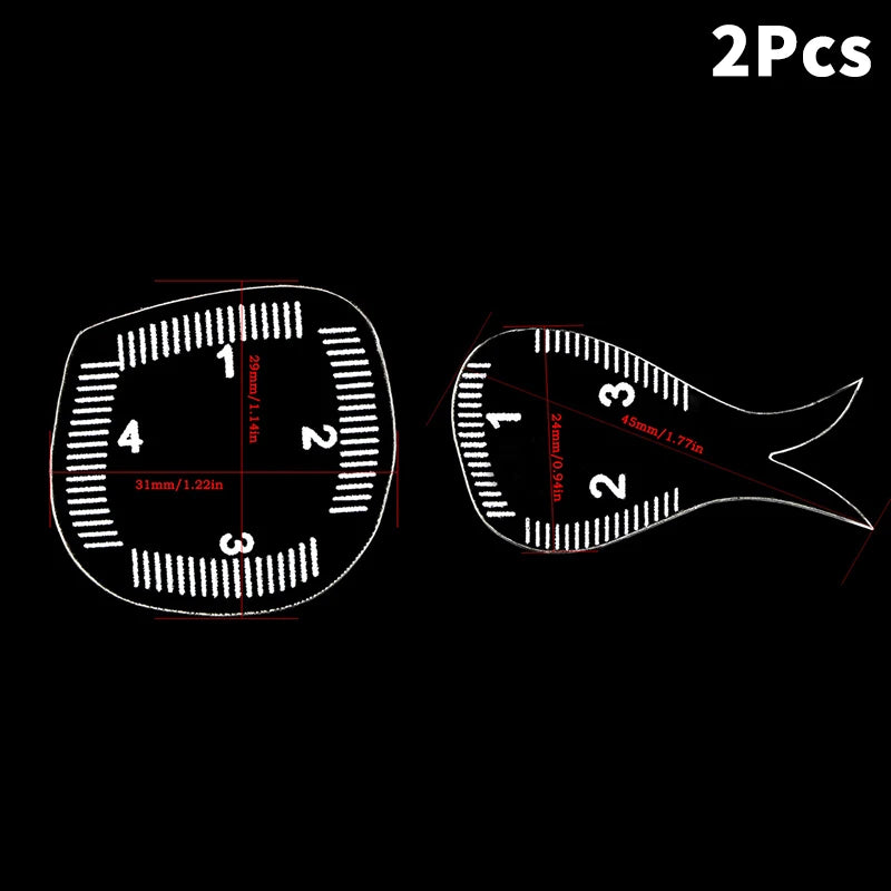 Brow Mapping Ruler – Eyebrow Shaping & Microblading Stencil Eyebrow Mapping Ruler QXL 2Pcs AD
