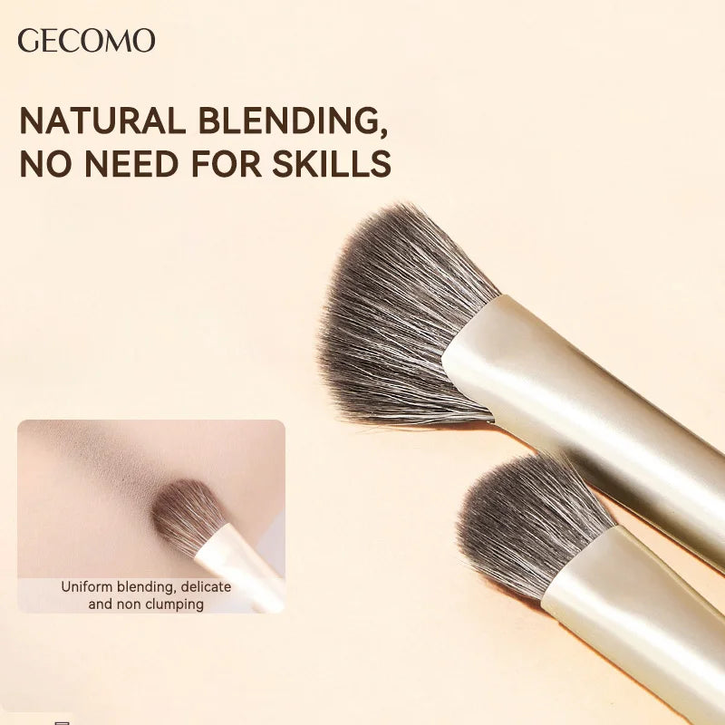 GECOMO 8-Piece Eye Makeup Brush Set | Detail & Shading Eye Makeup Brush Set QXL